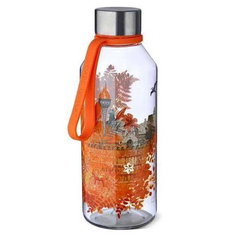 Carl Oscar WisdomFlask boca za vodu s remenom - 0.65L - Vatra (Narančasta)