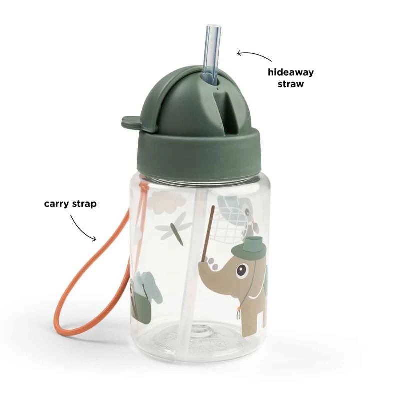 Done Deer Boca za piće s slamkom - Tiny Trails - 280 ml - Zelena