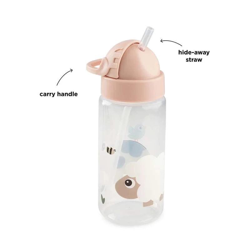 Done Deer Bočica za piće s slamkom - 350ml - Tiny Farm - Prašak