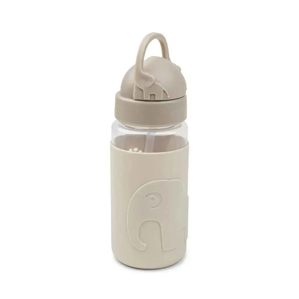 Done Deer® Bočica s slamkom Elphee Sand 350 ml