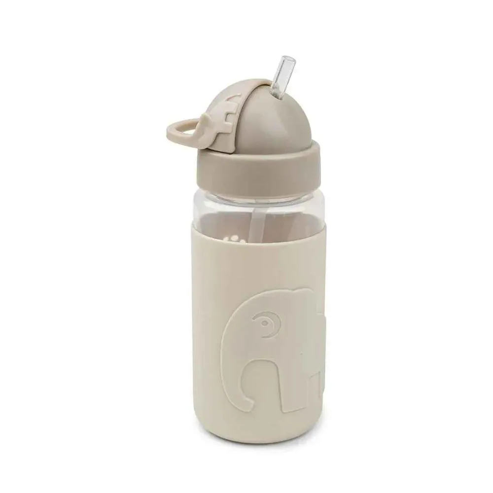 Done Deer® Bočica s slamkom Elphee Sand 350 ml