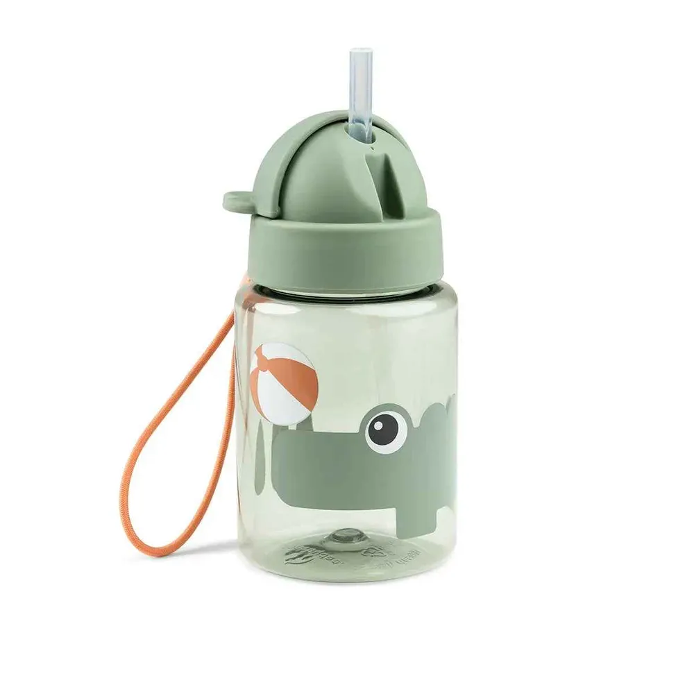 Done Deer® Bočica s slamkom Playground Green 280 ml
