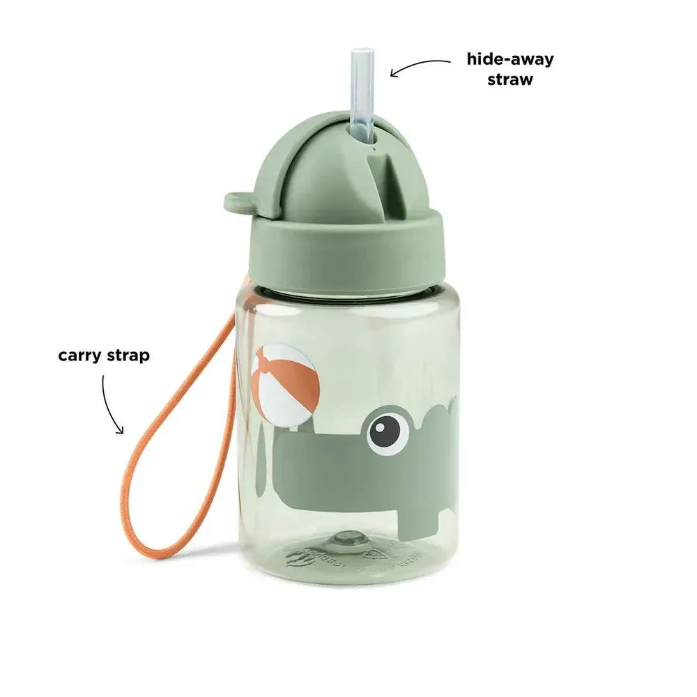 Done Deer® Bočica s slamkom Playground Green 280 ml