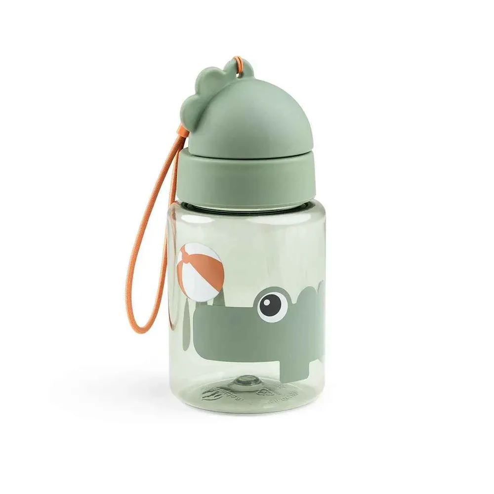 Done Deer® Bočica s slamkom Playground Green 280 ml