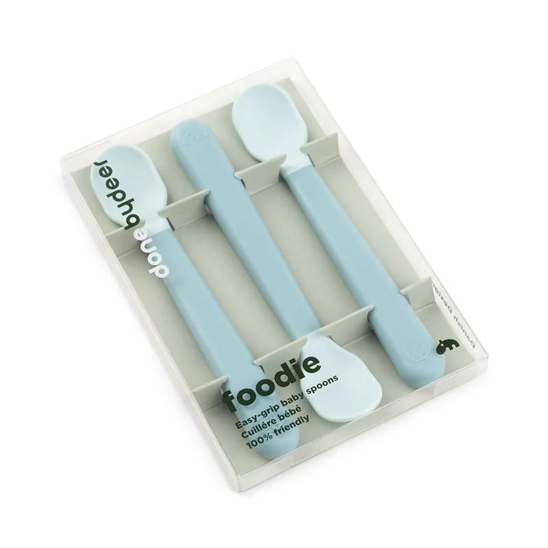 Done Deer Foodie Easy-Grip Baby Set - 3 kom - Plava