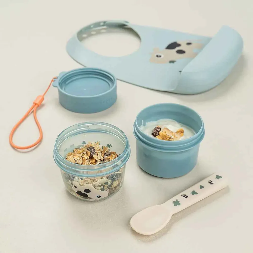 Done Deer® To go posudica za prigrizke S Tiny Farm Blue