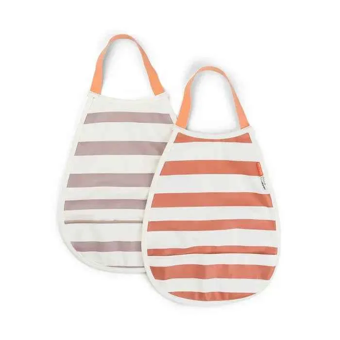Done Deer® Pull-over 2x podbradnjak Stripes Papaya/Powder