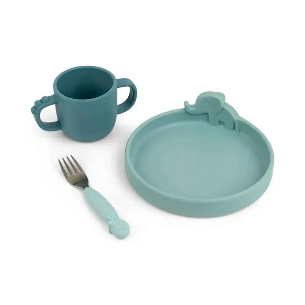 Done Deer® Set za hranjenje Peekaboo Blue