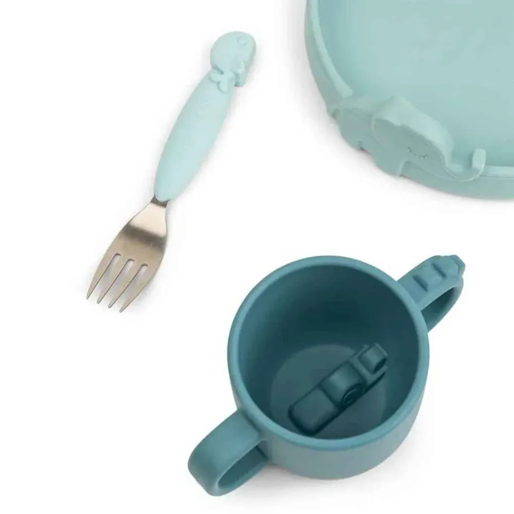 Done Deer® Set za hranjenje Peekaboo Blue
