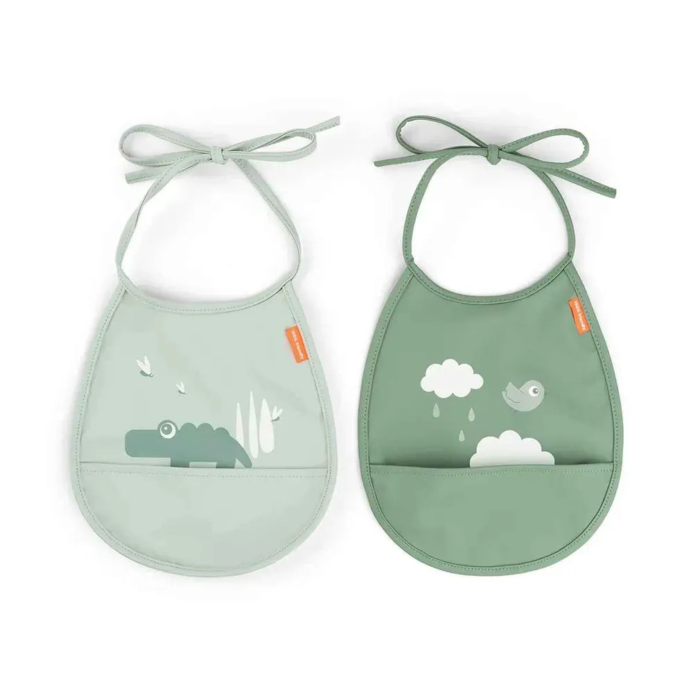 Done Deer® Set od 2 mini podbradka Croco Green