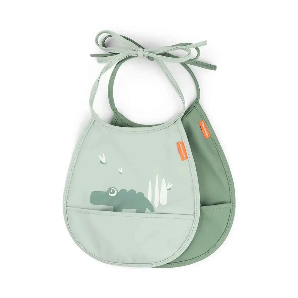 Done Deer® Set od 2 mini podbradka Croco Green