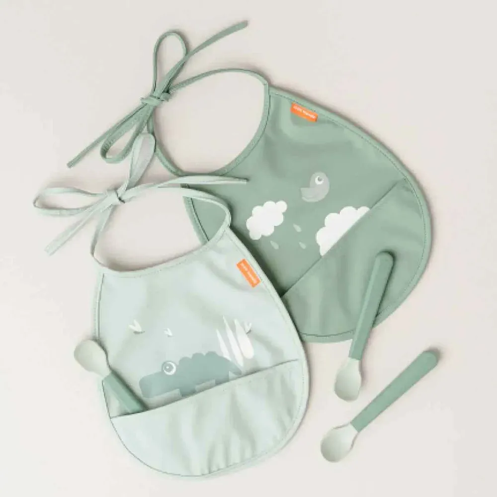 Done Deer® Set od 2 mini podbradka Croco Green