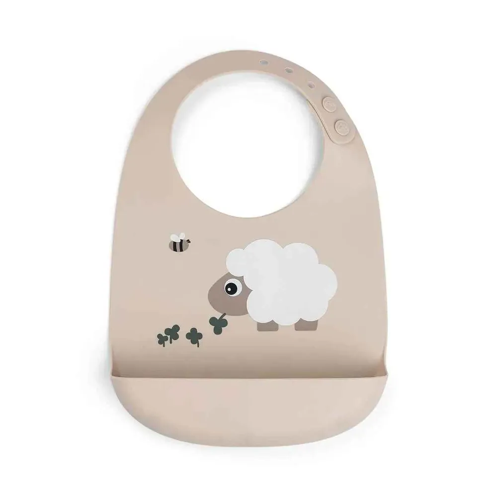 Done Deer® Silikonski podbradnjak Sheepy Sand
