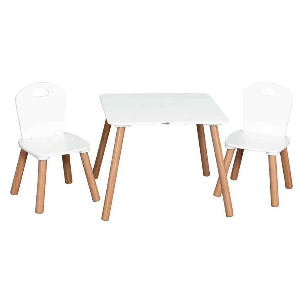 FreeON® Set stol i 2 stolice Athena White