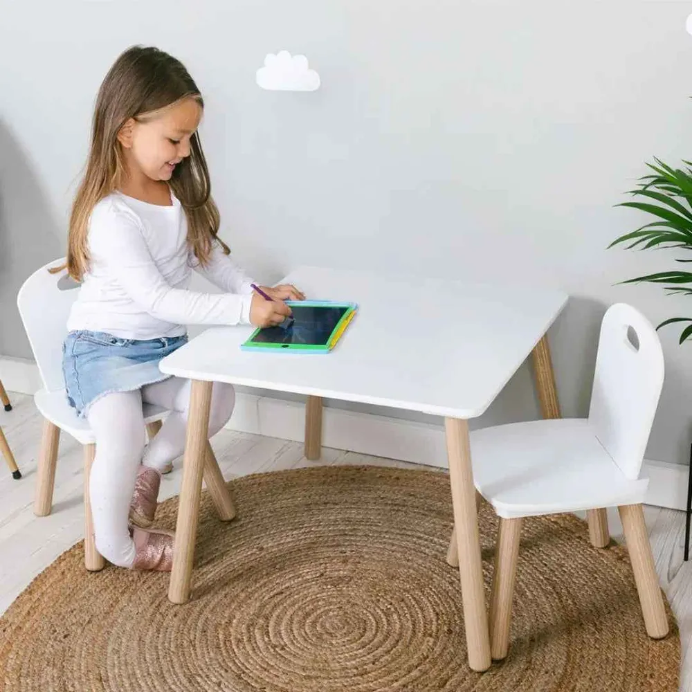 FreeON® Set stol i 2 stolice Athena White