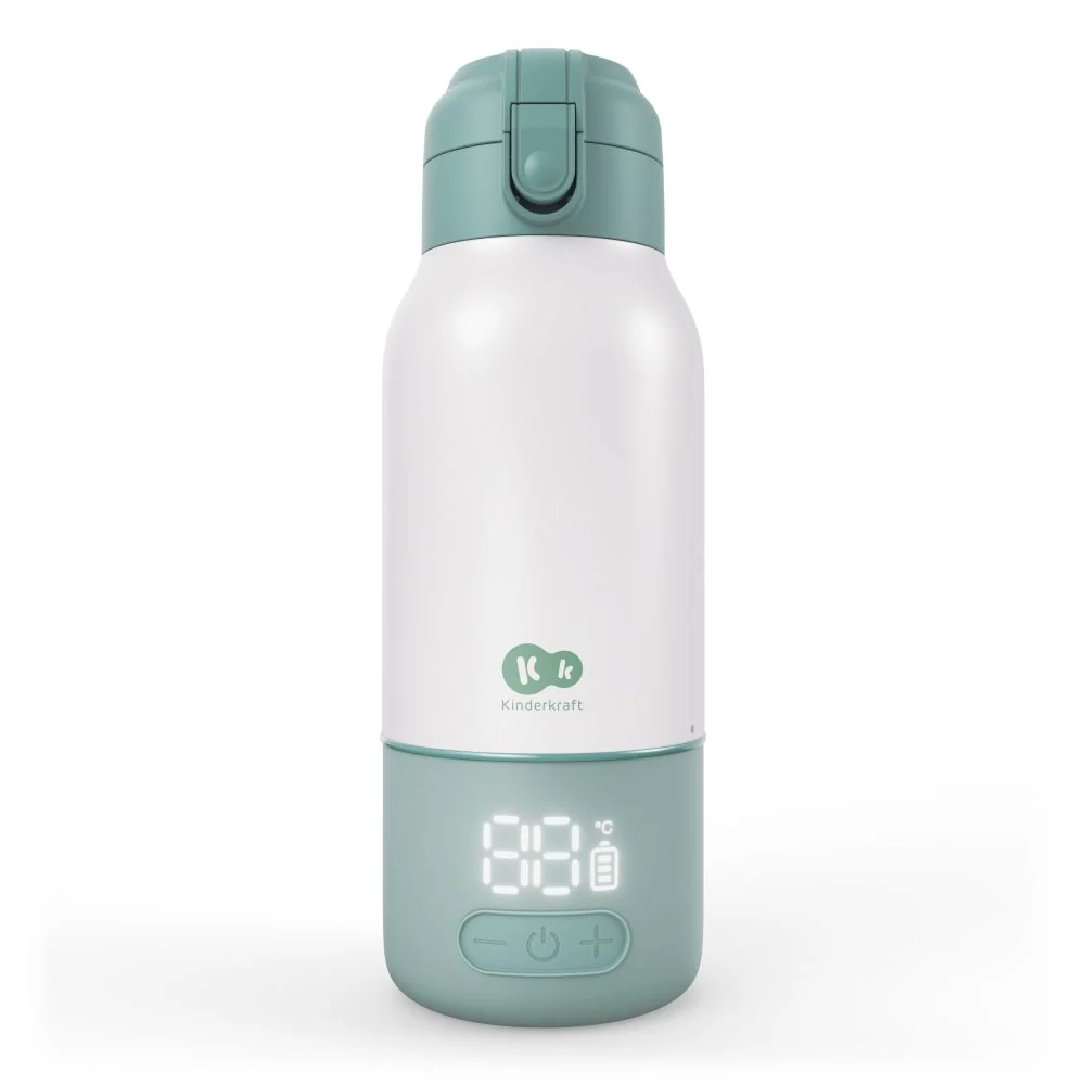 Kinderkraft GAJA prijenosni grijač - bočica/termosica s baterijom 500 ml, Green