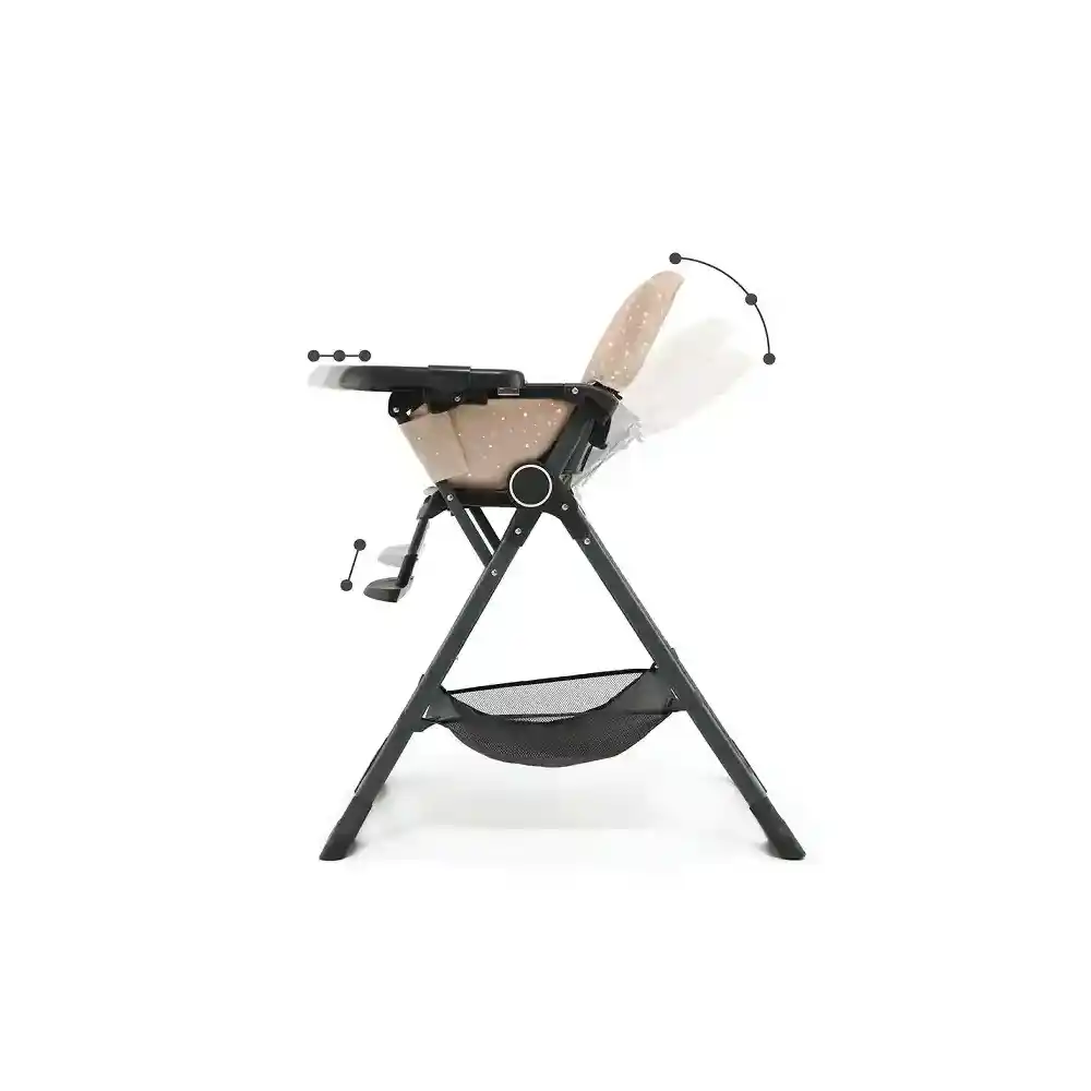 Kinderkraft hranilica FOLDEE, roza