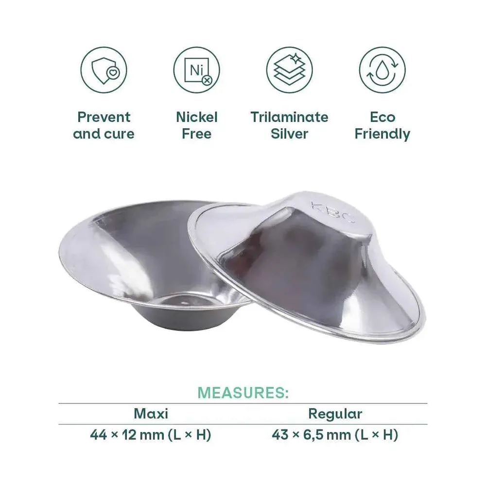 Koala Babycare® Zaštitne srebrne kapice za dojilje Trilaminate Silver Regular