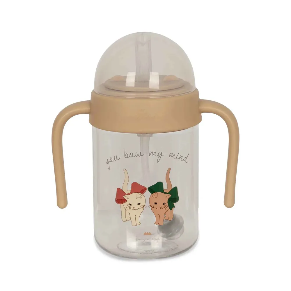 Konges Sløjd® Dječja bočica s ručkicama Bow Kitty 330ml