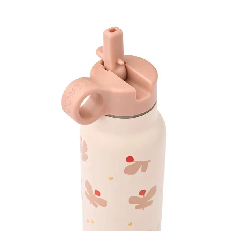 Liewood Falk boca za piće - nehrđajući čelik - 350ml - leptir/cvijet jabuke