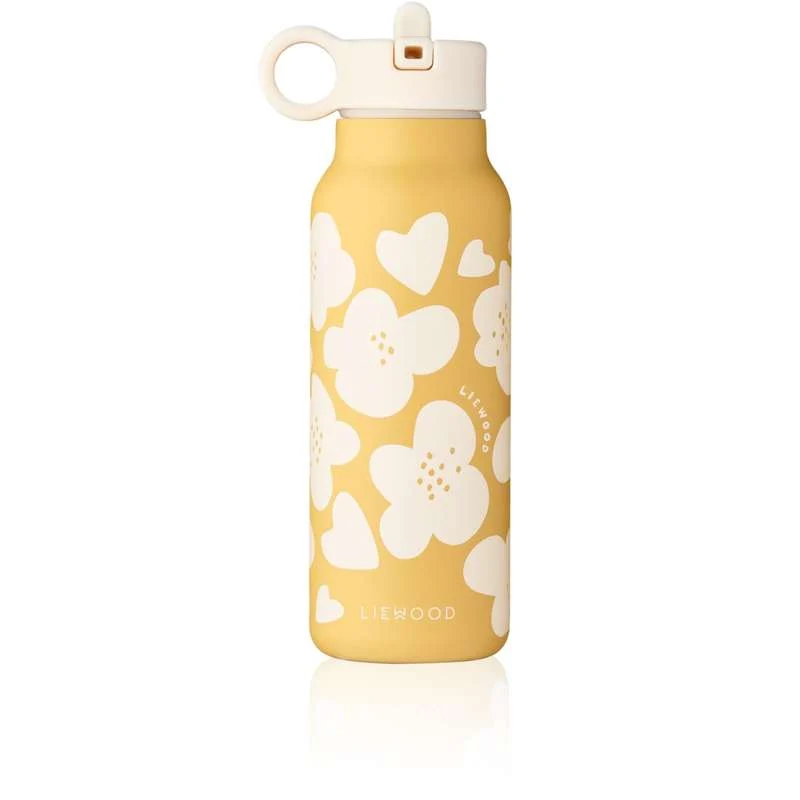 Liewood Falk boca za piće - nehrđajući čelik - 350ml - Cvijet/Limun žuta