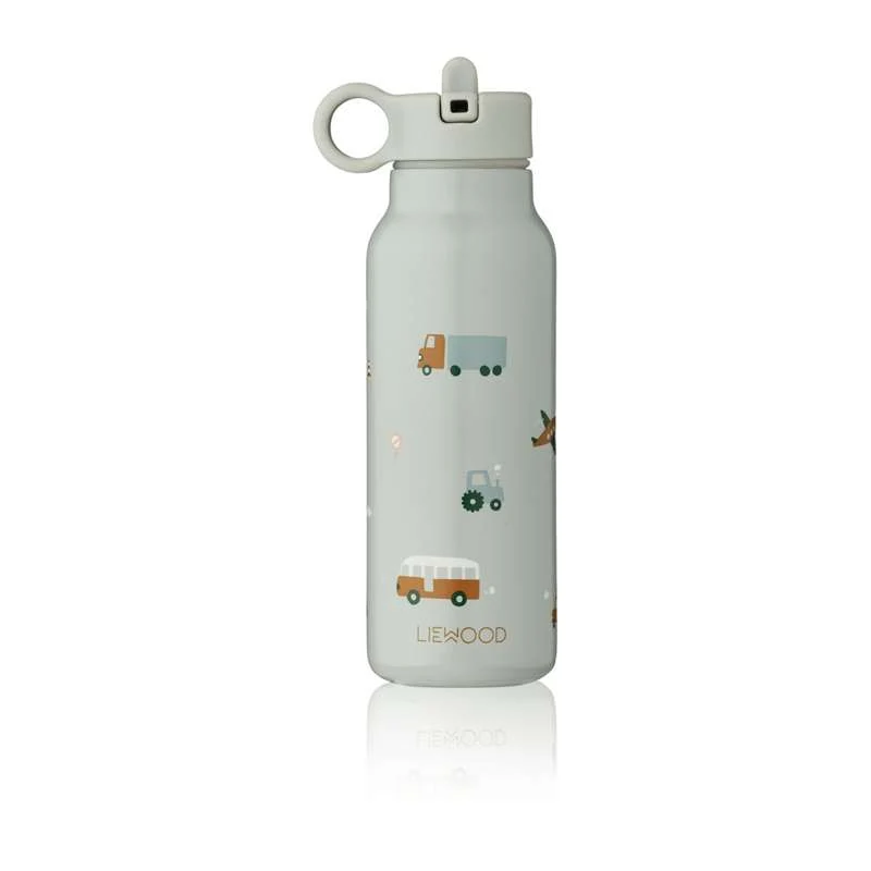 Liewood Falk boca za piće - nehrđajući čelik - 350ml - Vozila/Plava mješavina