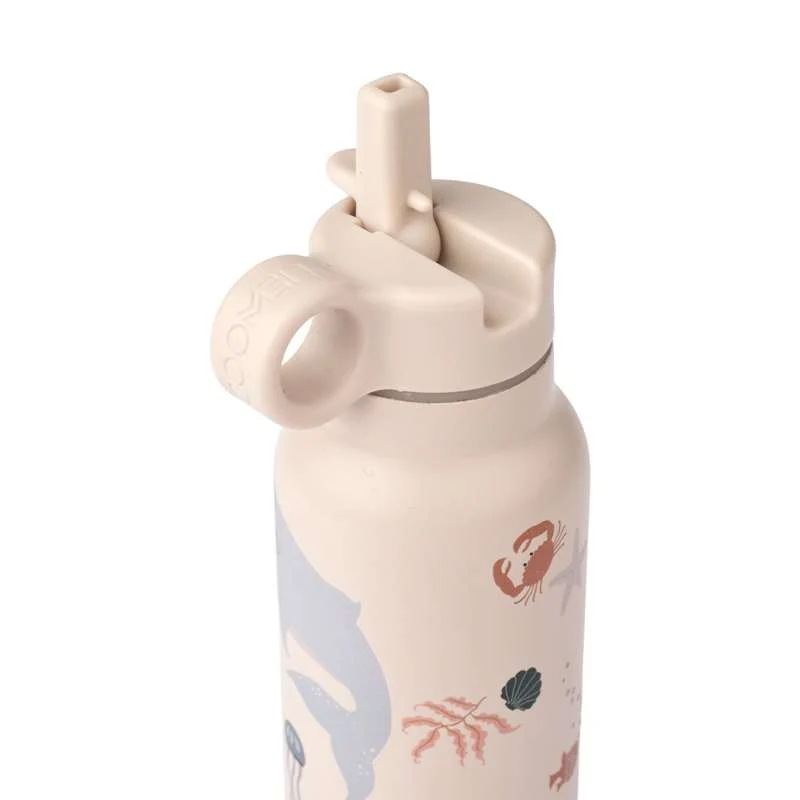 Liewood Falk Boca za piće - Nehrđajući čelik - 350ml - Morsko stvorenje/Pješčano