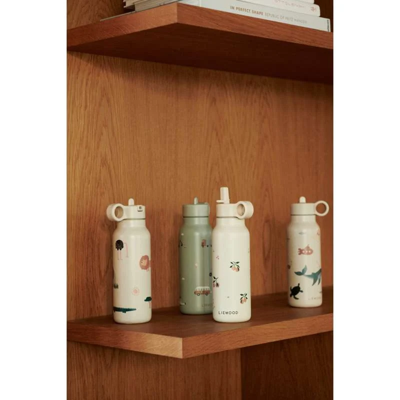 Liewood Falk boca za piće - Nehrđajući čelik - 350ml - Safari/Sandy Mix