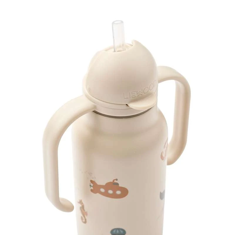 Liewood Kimmie boca za piće - Nehrđajući čelik - 250ml - Morsko stvorenje/Pješčano