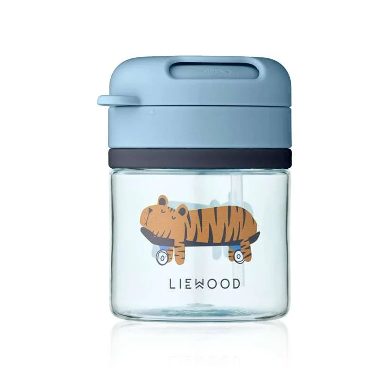Liewood Pavia Sugerørskop - Tritan - 280ml - Zabava/Plaž Plava