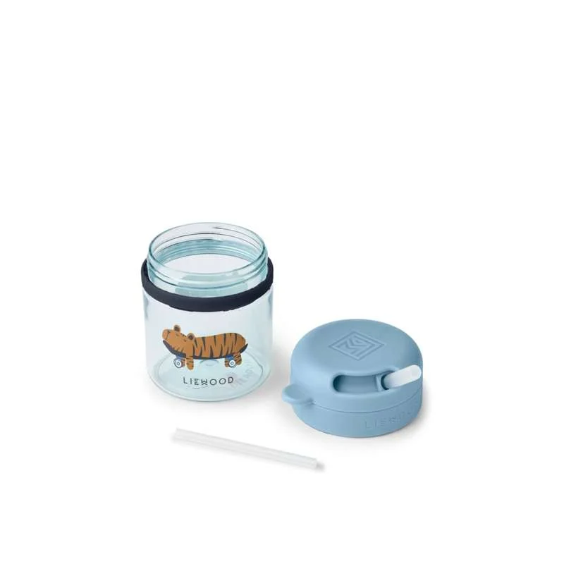 Liewood Pavia Sugerørskop - Tritan - 280ml - Zabava/Plaž Plava