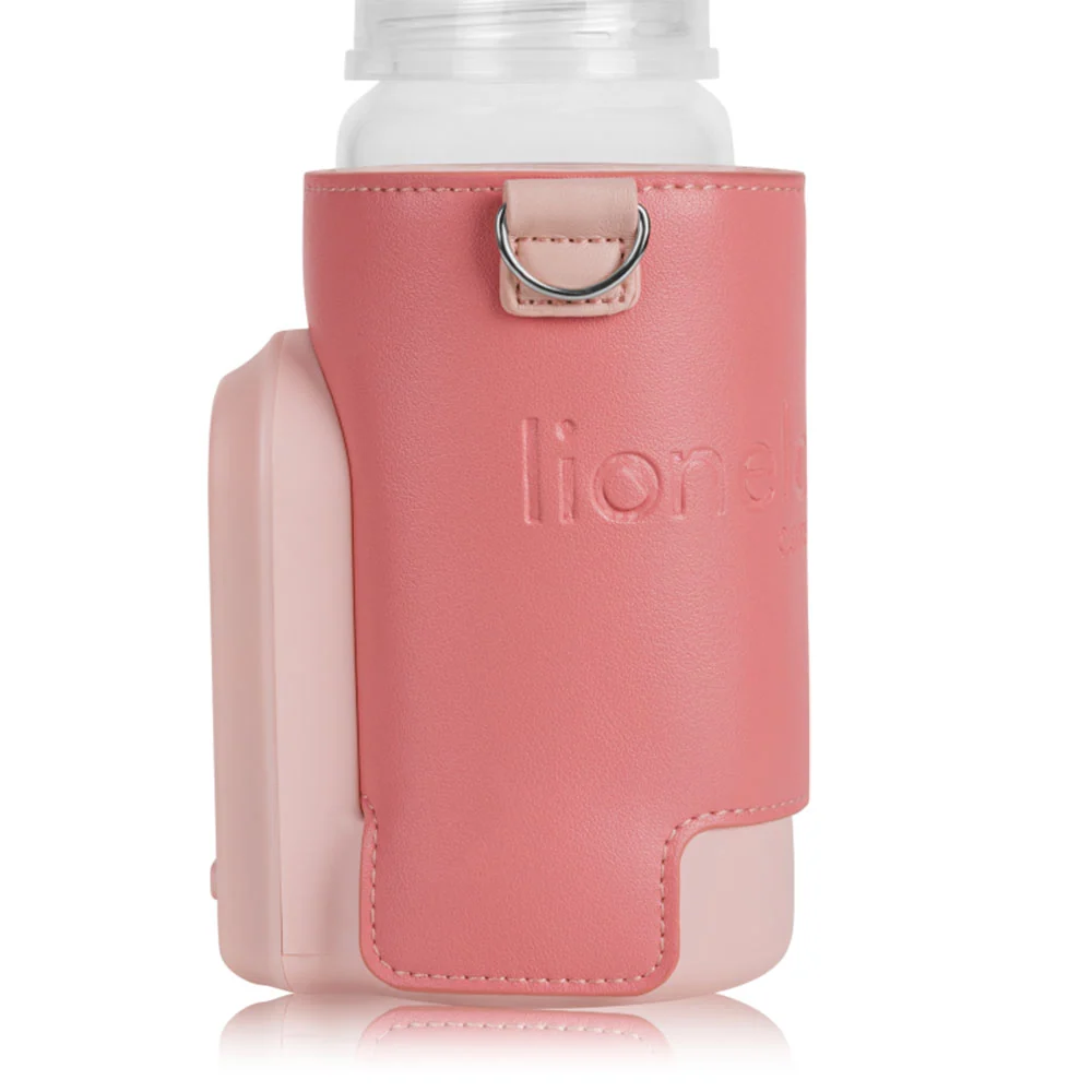 Lionelo Thermup Go Evo električni prijenosni grijač bočica - TERMOSICA s baterijom, Coral Pink