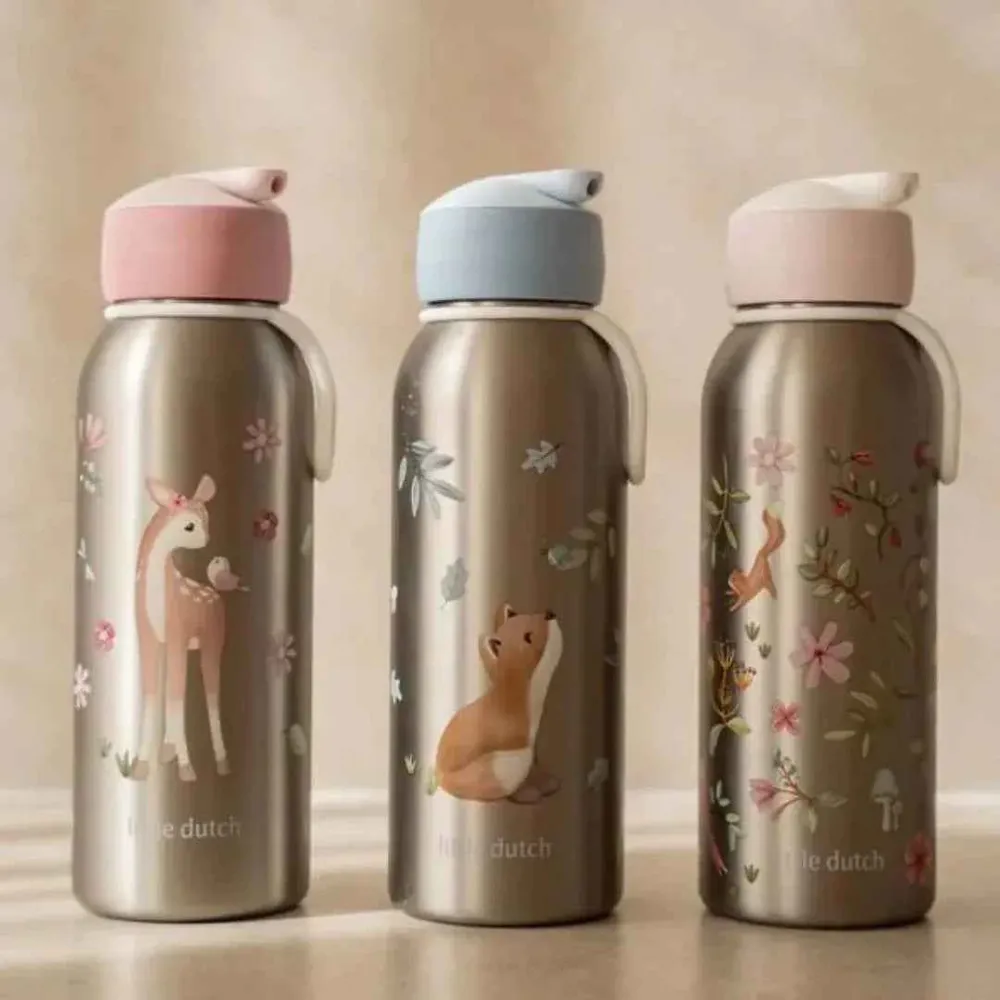 Little Dutch® Dječja bočica od nehrđajućeg čelika s flip-up nastavkom Fairy Wonders 350 ml