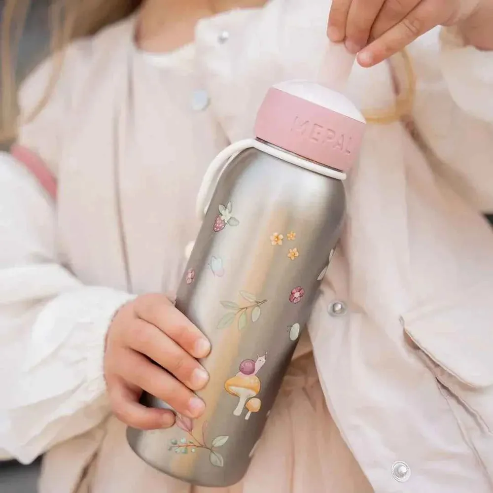 Little Dutch® Dječja bočica od nehrđajućeg čelika s flip-up nastavkom Fairy Garden 350 ml
