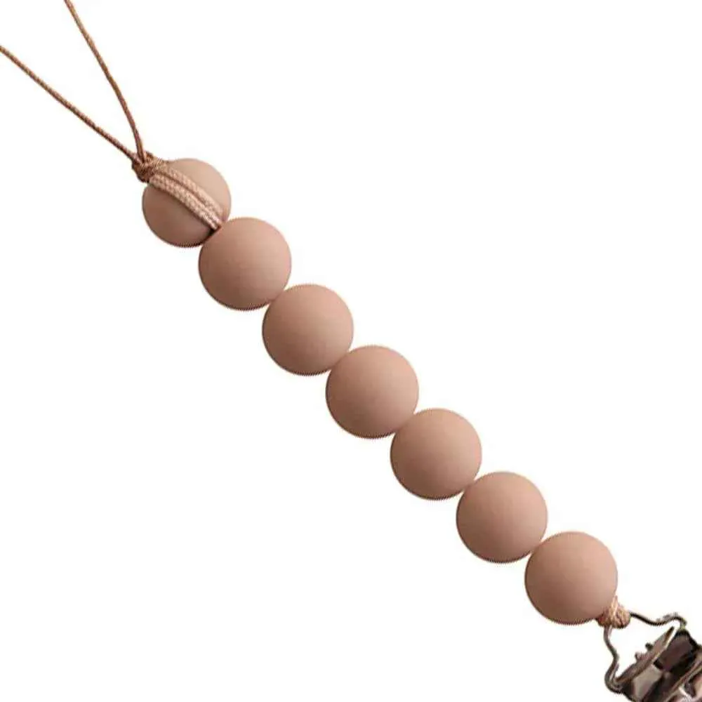 Mushie® Držalo za dudu Halo Pale Taupe