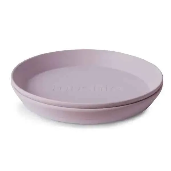Mushie® Set dva tanjura Soft Lilac