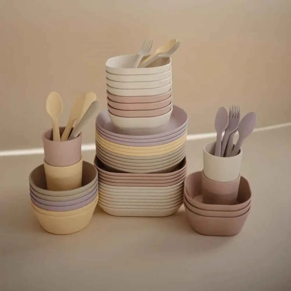 Mushie® Set za hranjenje 3-dijelni Blush