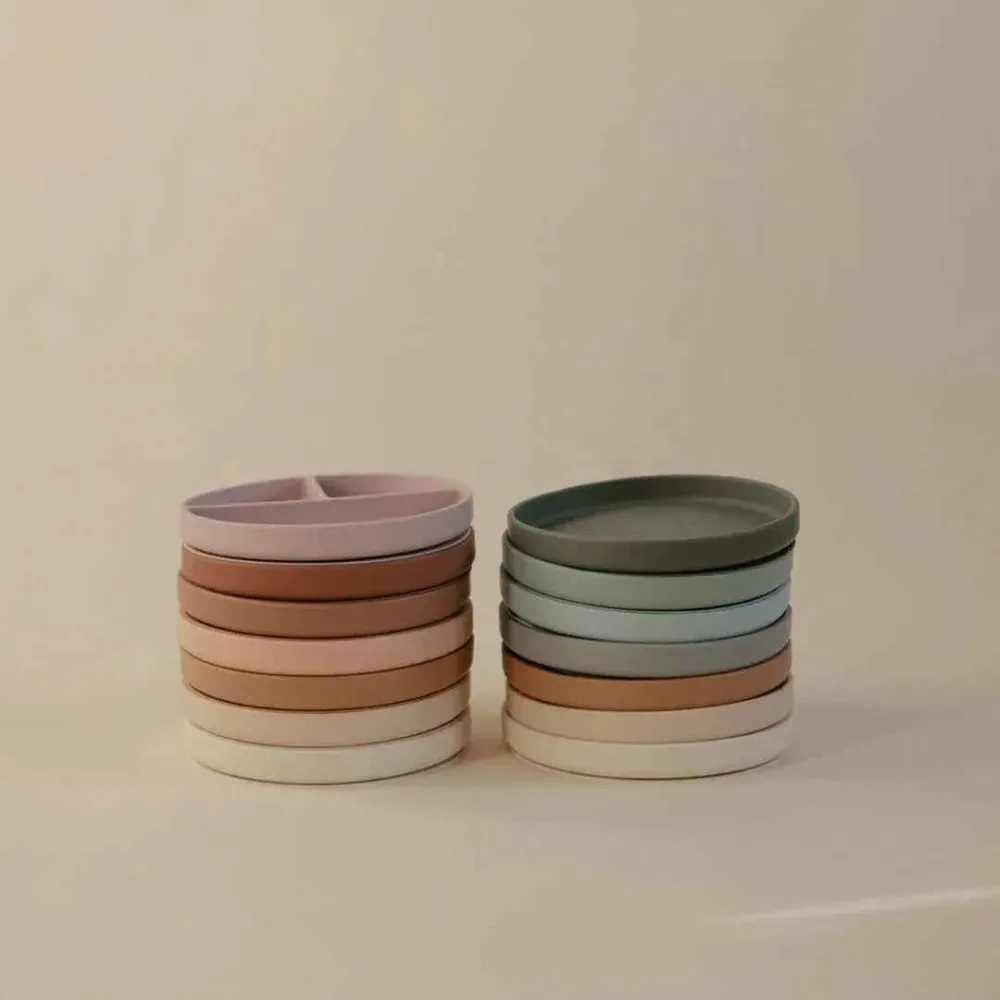 Mushie® Silikonski dijeljeni tanjurić Shifting Sand