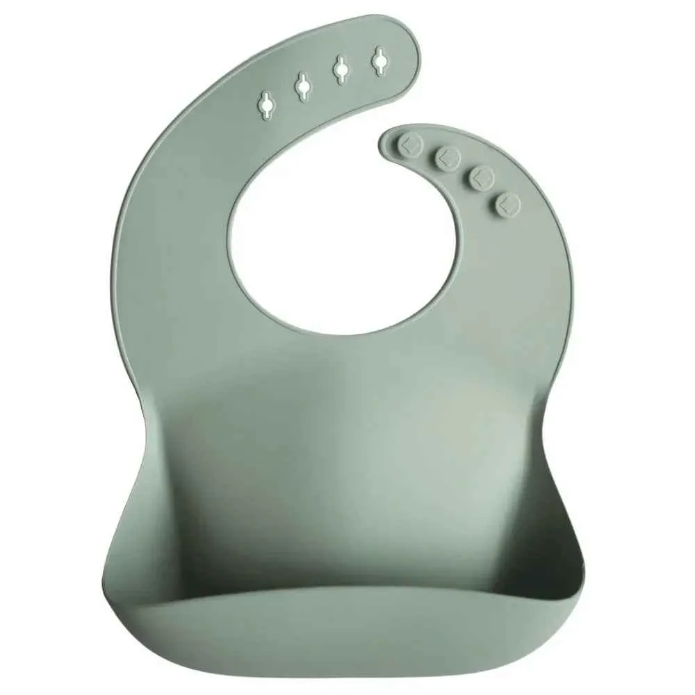 Mushie® Silikonski podbradnjak Cambridge Blue