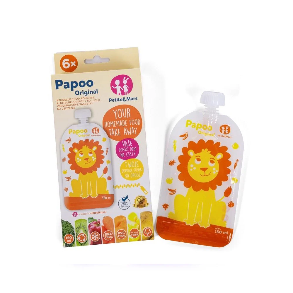 PETITE&MARS Papoo Original Lav vrećice za kašice 6 kom