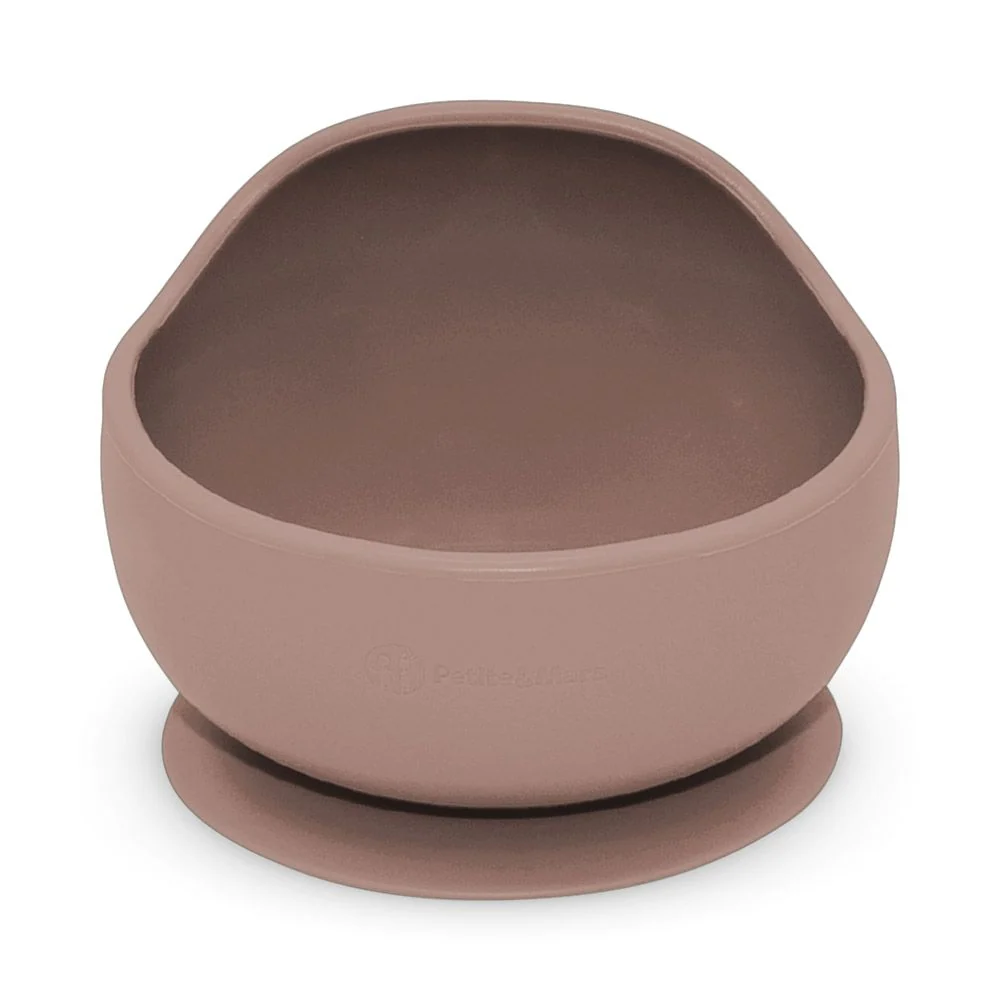 PETITE&MARS Silikonska zdjelica s vakuumom 360 ml Take&Match 6 m+, Velvet Latte
