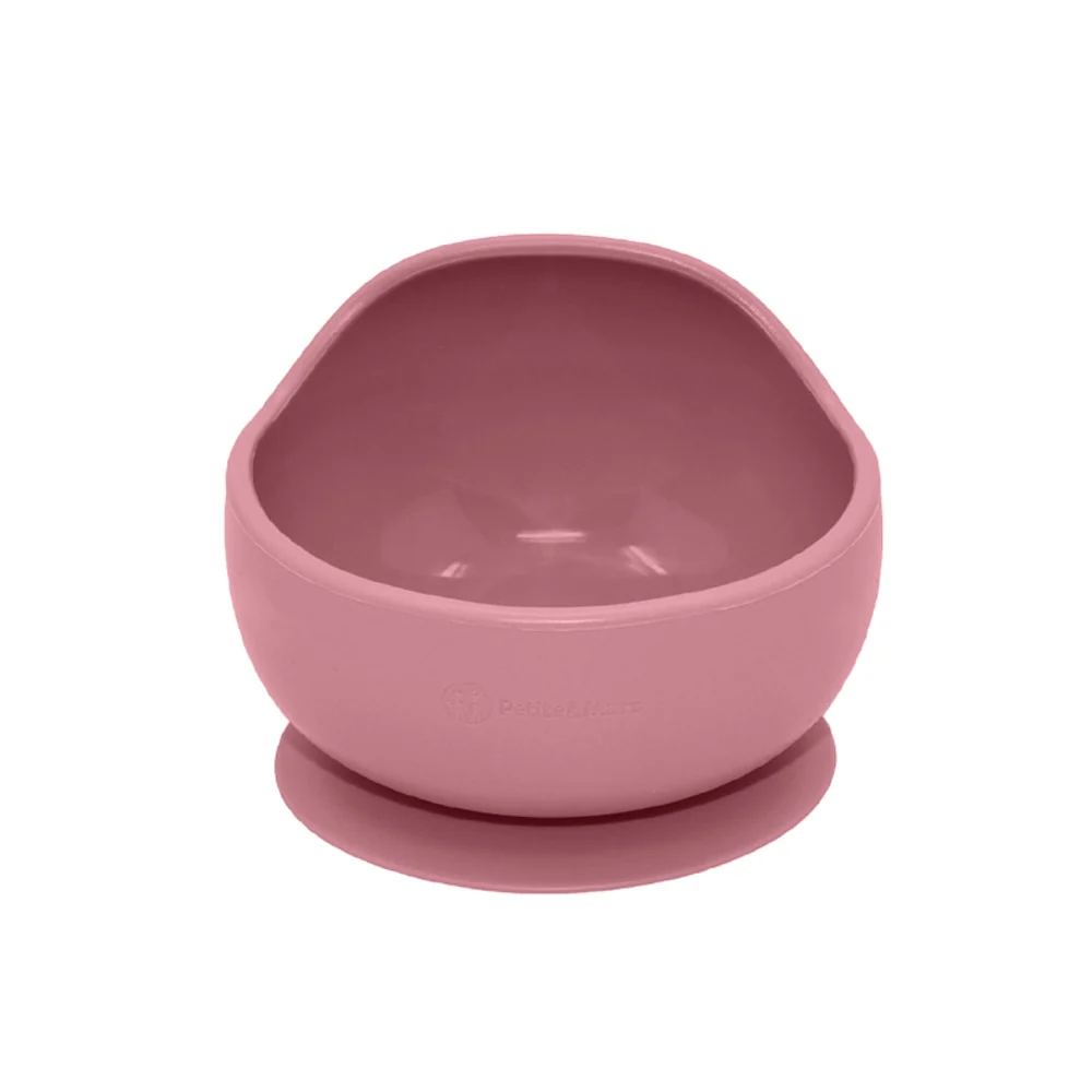 PETITE&MARS Silikonska zdjelica s vakuumom 360 ml Take&Match 6 m+, Dusty Rose
