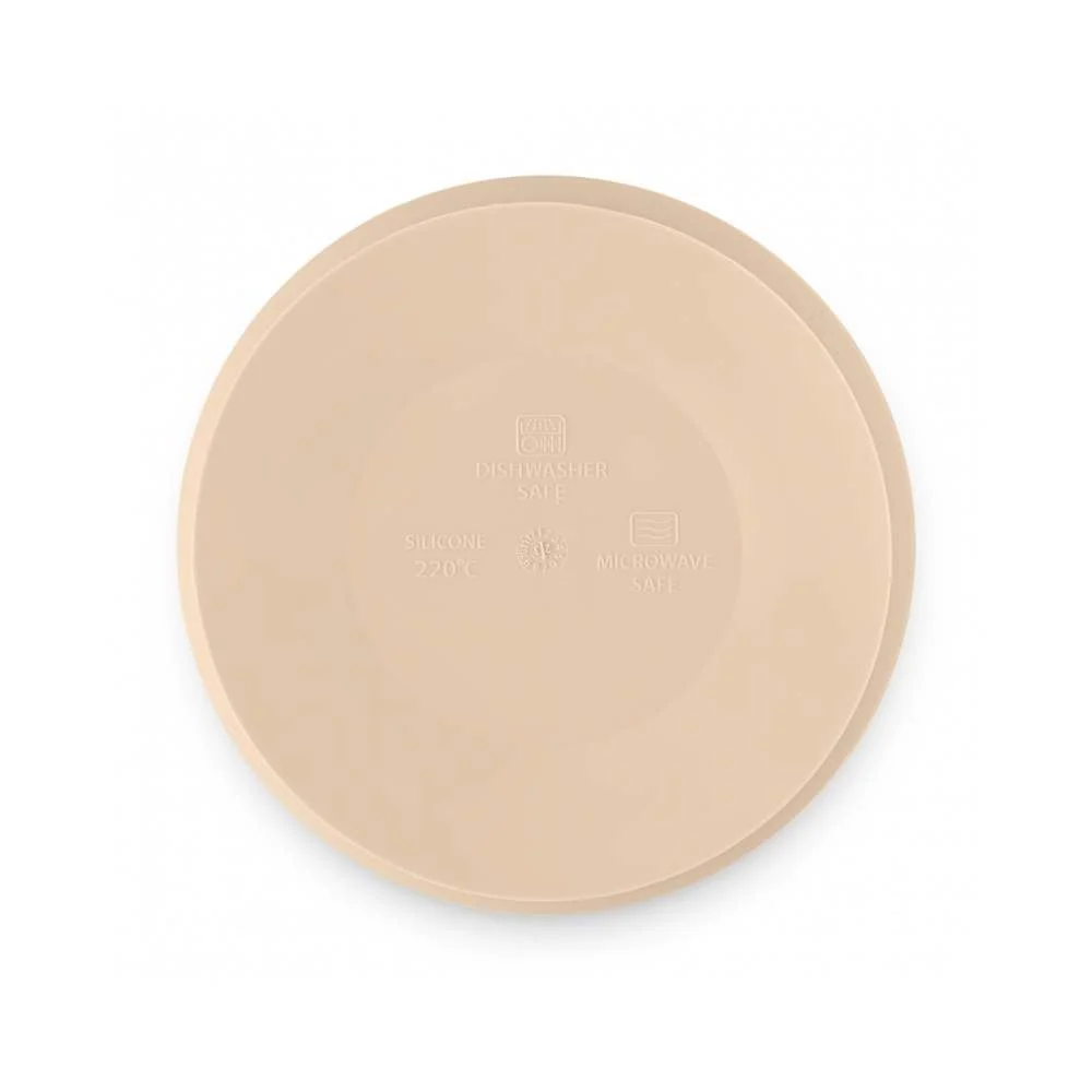 PETITE&MARS Silikonska zdjelica s vakuumom 450 ml Take&Match 6 m+, Desert Sand