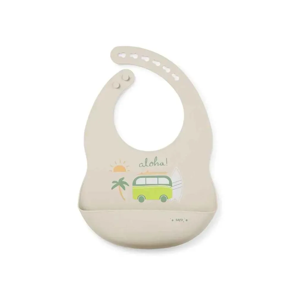 Saro Baby® Silikonski podbradnjak Aloha