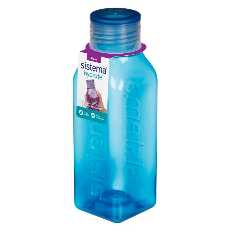 Sistema Boca za piće - Kvadratna - 475ml - Ocean Blue