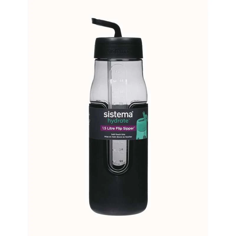 Sistema Flip Sipper Bottle Boca za piće - 1.5L - Crna