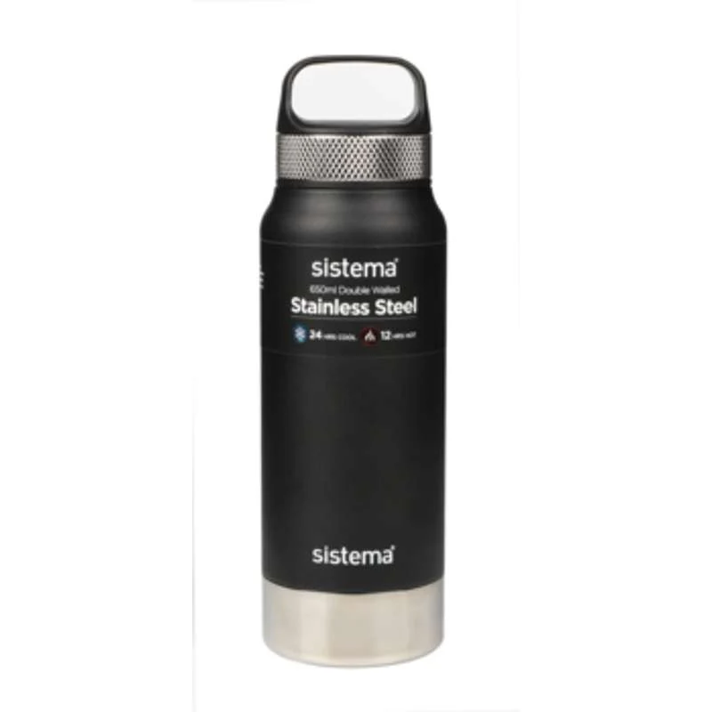 Sistema Termosice - Nehrđajući čelik - 650ml - Crna