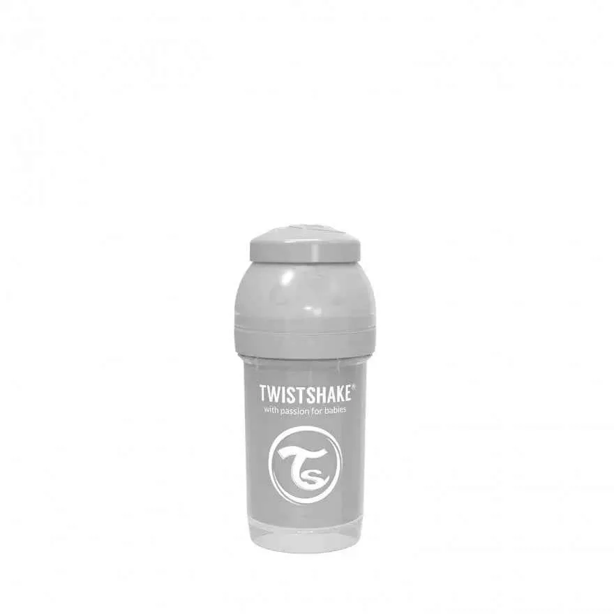 Twistshake® Anti-Colic bočica 180ml (0+M) Pastel Grey