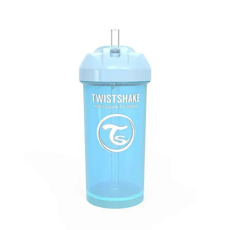 Twistshake® Bočica sa slamkom 360ml (12+m) Pastel Blue