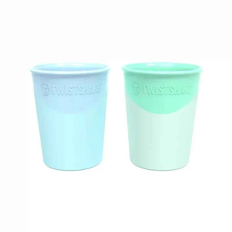 Twistshake® 2x Čše Pastel Blue&Green 170ml (6+m)